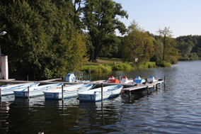 Bootsverleih und Badestelle am Lehnitzsee
